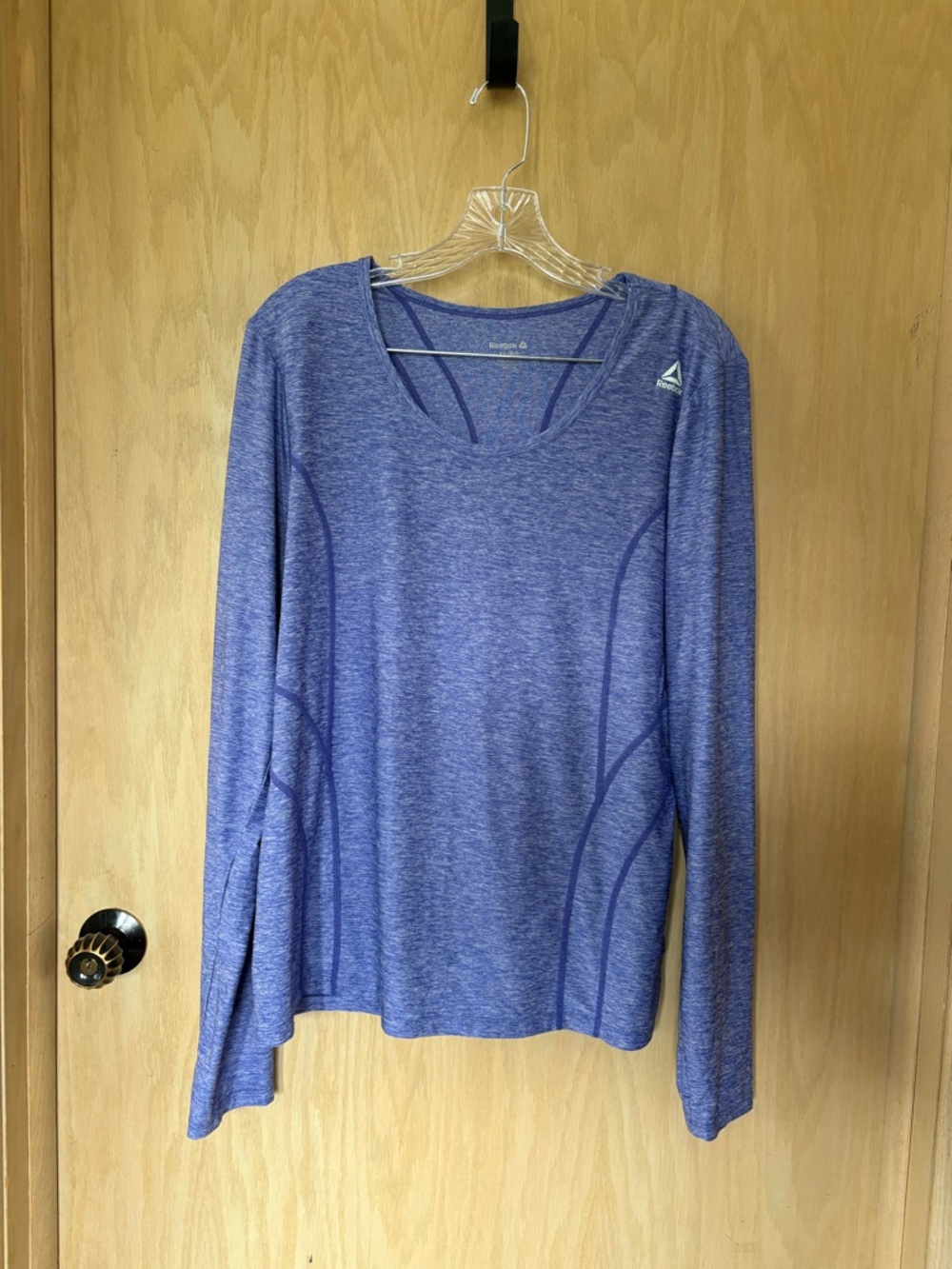 Reebok Women's Long Sleeve Active Top - Heather Purple